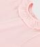 Kurzärmeliger Baby-Body mit Halskrause rosa MINOIS