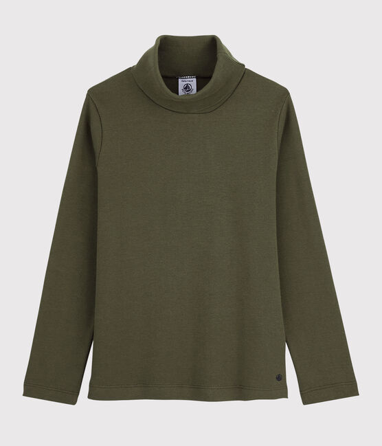 Kinder-Unterziehpullover aus Baumwolle für Mädchen / Jungen grün MILITARY