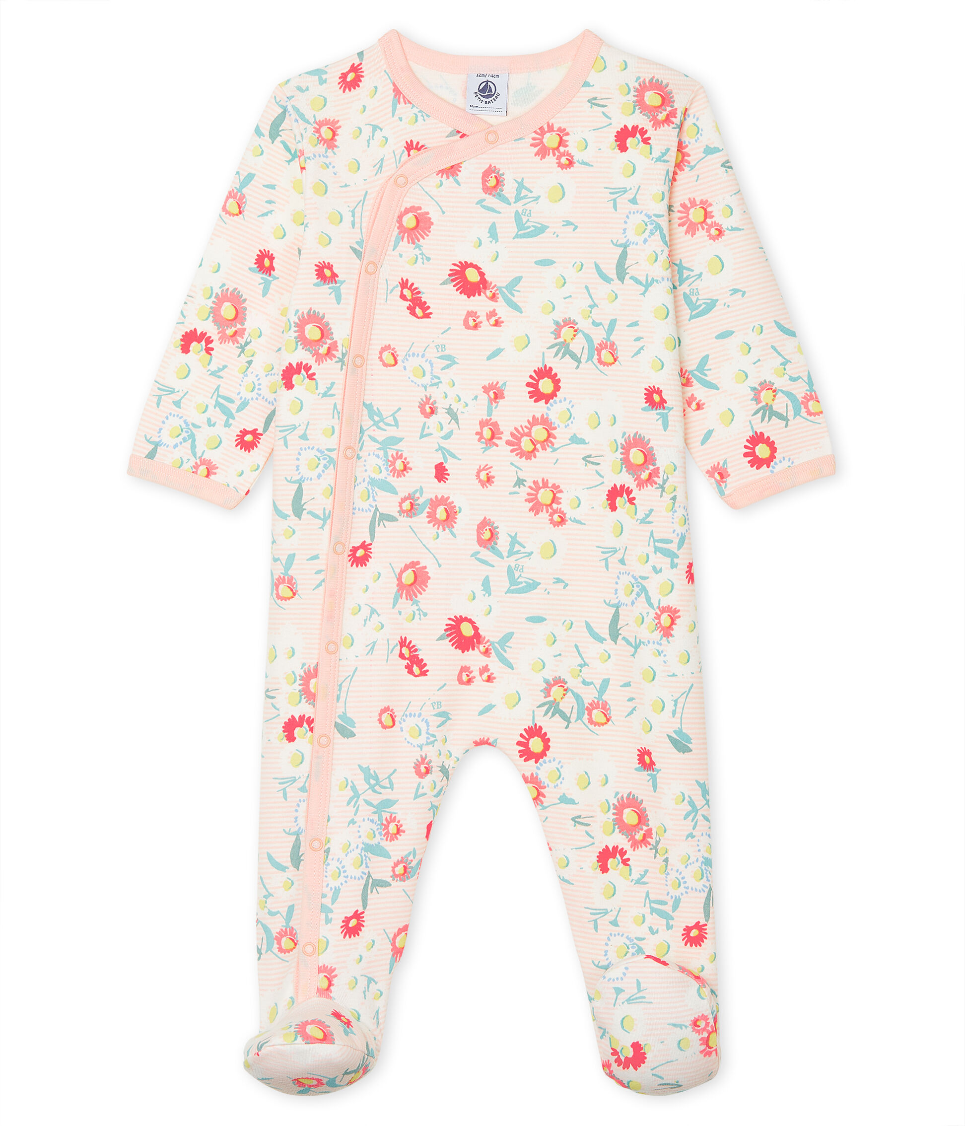Petit Bateau Latzhose aus RIPP-Strick gestreift