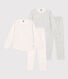 2er-Set Kinderpyjamas aus Baumwolle mit Blumenmotiv für Mädchen