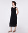 Damen Tanktop-Kleid in Midilänge aus Baumwolle schwarz BLACK