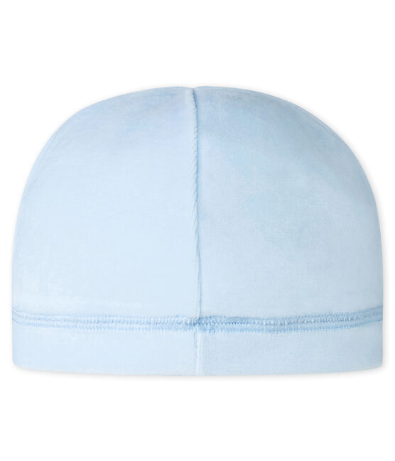 Unisex Baby Mütze aus Nicki für Neugeborene blau FRAICHEUR