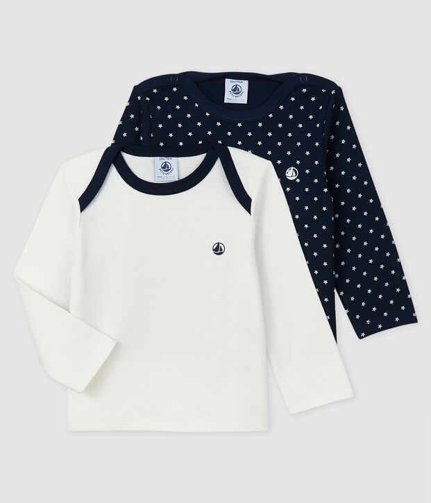 Set aus 2 Baby-T-Shirts f&uuml;r Jungen vielfarbig