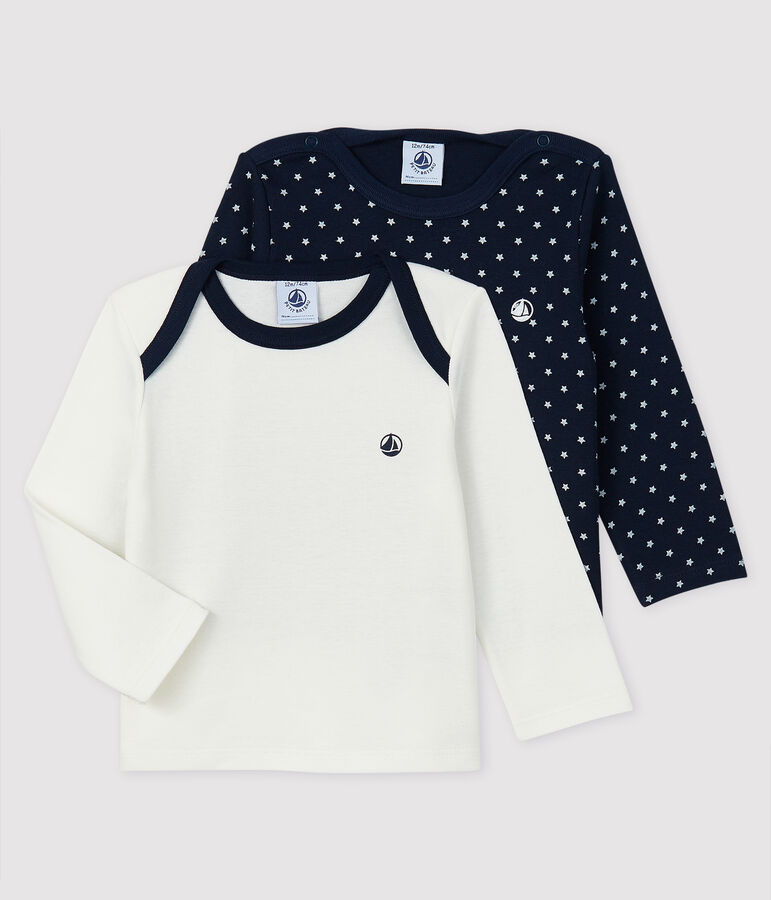 Set aus 2 Baby-T-Shirts f&uuml;r Jungen vielfarbig