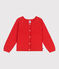 Kinder-Strickjacke aus Baumwolle mit Zierstrick SPICY