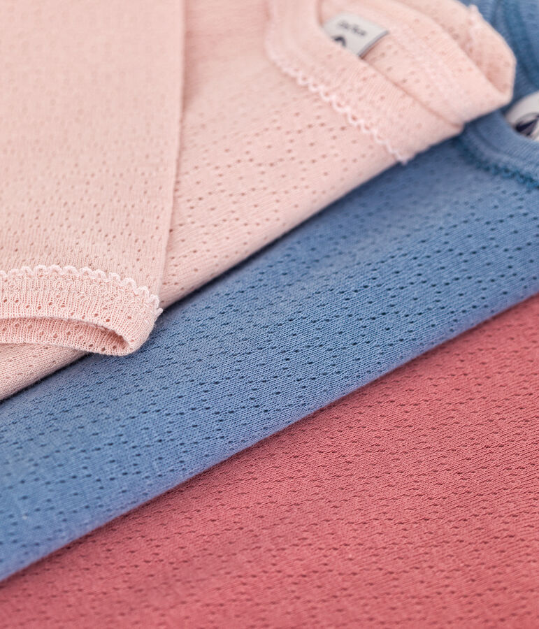 3er-Set lang&auml;rmelige Bodys aus Baumwolle f&uuml;r Babys vielfarbig