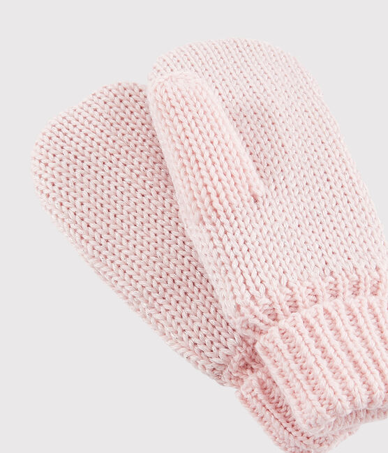 Kinder-Fausthandschuhe für Mädchen rosa MINOIS/ ARGENT