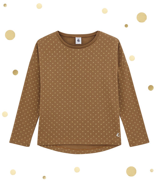 Langarmshirt braun BRINDILLE/gelb DORE