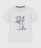 Kurzärmeliges Kinder-T-Shirt aus Baumwolle für Jungen grau POUSSIERE CHINE