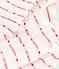 Jacquard-Baby-Kleid mit Leggings aus Baumwolle weiss MARSHMALLOW/rot TERKUIT