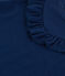 Mädchen-T-Shirt aus geflammtem Jersey blau MEDIEVAL