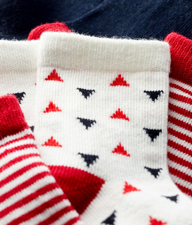 3er-Set Babysocken vielfarbig