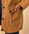 Regenjacke aus recyceltem Material und Bio-Baumwolle beige TOURONE