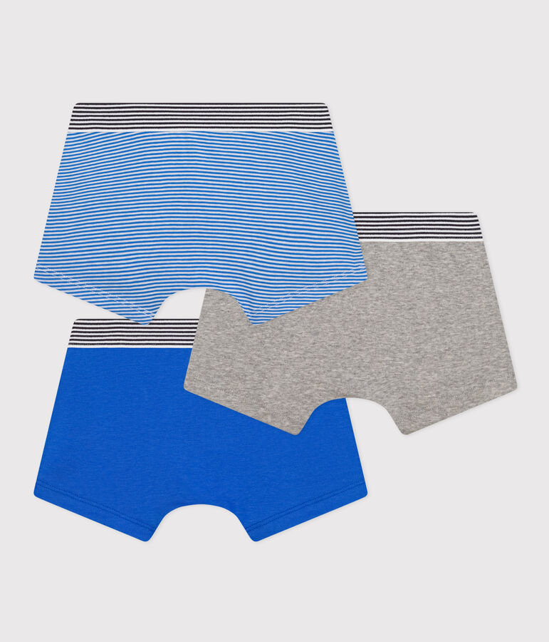3er-Set Kinder-Boxershorts aus Baumwolle vielfarbig