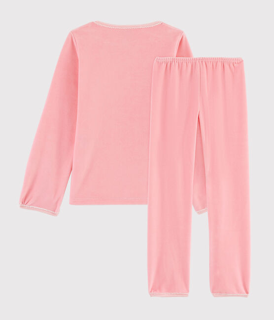 Yoga-Kinderpyjama mit Tiermuster für Mädchen rosa GRETEL