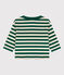 Langärmeliges Baby-T-Shirt aus Baumwolle EVERGREEN/ AVALANCHE