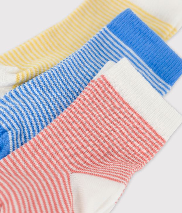 3er-Set Babysocken vielfarbig