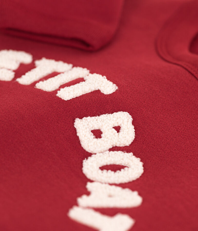 Baby-Sweatshirt aus Baumwolle rot