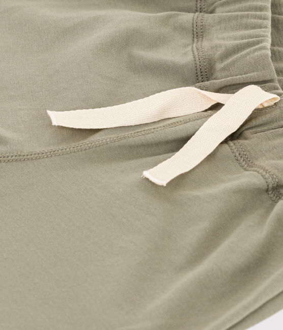 Kinder-Bermudashorts aus Baumwolle für Jungen grün MARECAGE