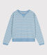 Sweatshirt aus Baumwolle mit Matrosenmuster für Damen