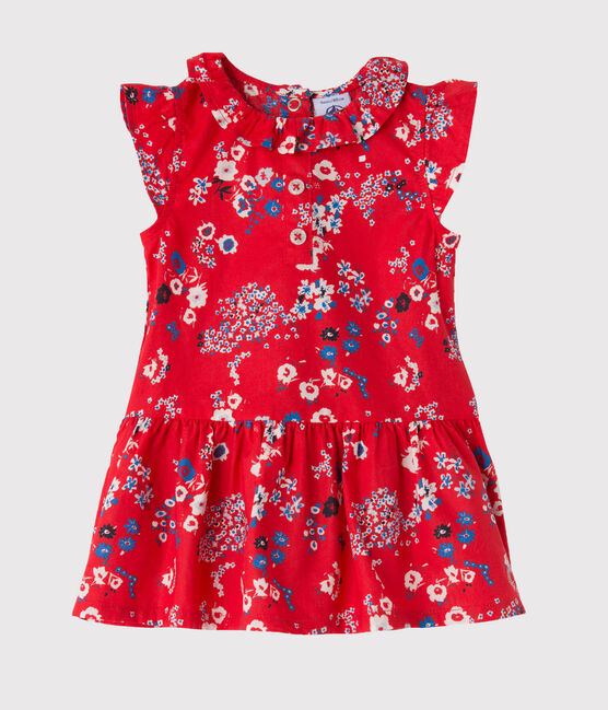 Robe bébé fille imprimée rot PEPS/weiss MULTICO