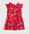 Robe bébé fille imprimée rot PEPS/weiss MULTICO