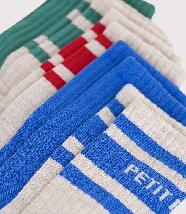 5er-Set Kinder-Socken aus Baumwolle mit Sportmotiv vielfarbig
