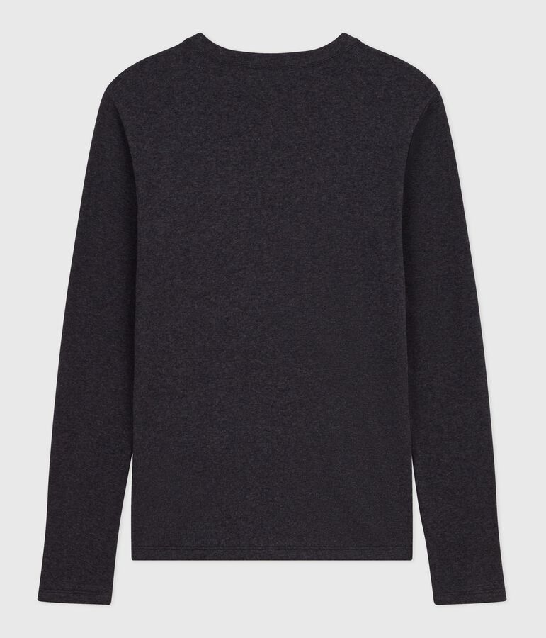 Lang&auml;rmeliges Damen-T-Shirt L&rsquo;Iconique aus Baumwolle grau