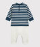 Langer Overall Petit Bateau x Deyrolle blau SHADOW/naturfarben MULTICO