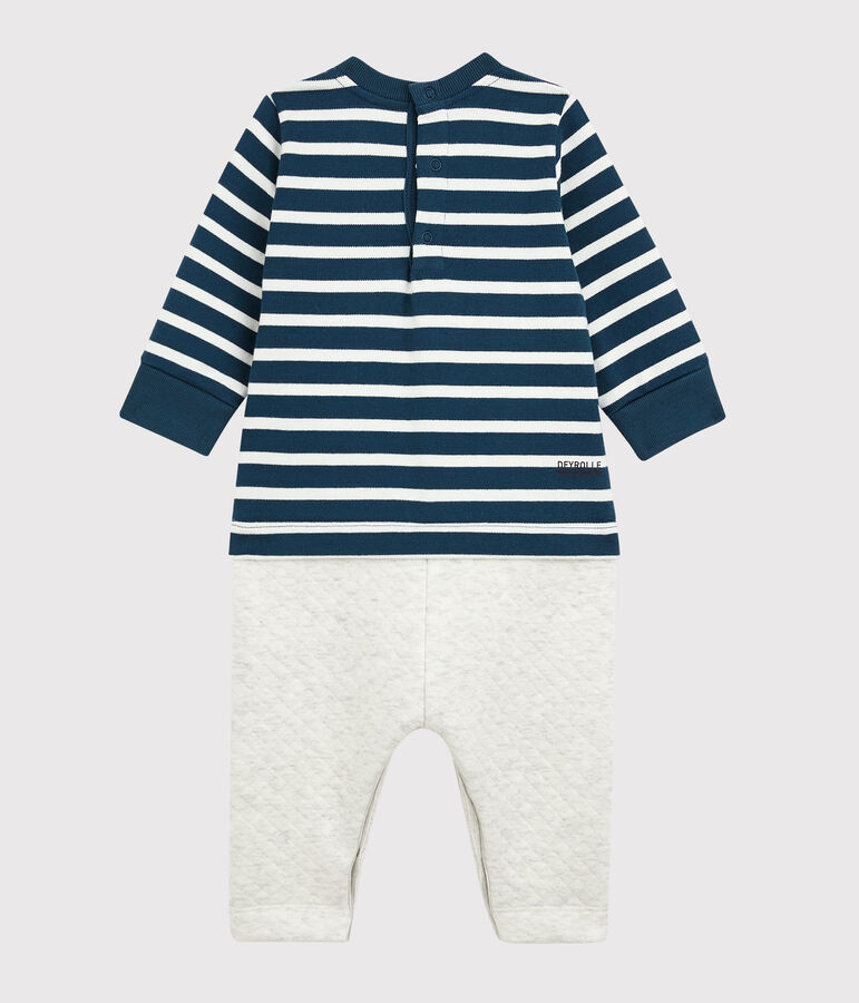 Langer Overall Petit Bateau x Deyrolle blau/vielfarbig