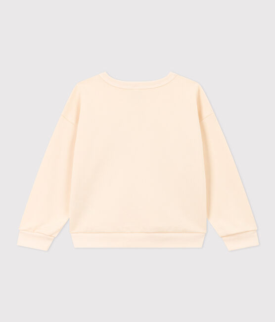Kinder-Hoodie aus Molton für Mädchen naturfarben AVALANCHE