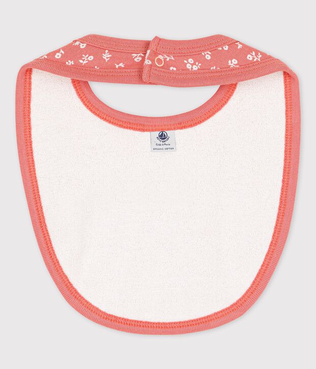 Baby-L&auml;tzchen aus Bio-Baumwolle rosa/weiss