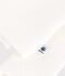 Baby Wickeljacke aus gestepptem Baumwoll-jersey weiss MARSHMALLOW