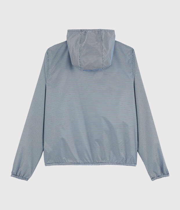 Windjacke f&uuml;r Damen, 3 in 1, recycelt blau/weiss