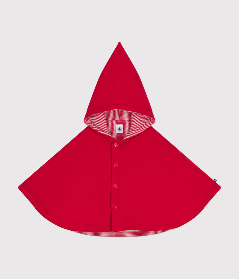 Baby-Cape aus Baumwolle rot