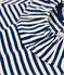 Kurzärmelige Babybluse aus gestreiftem geflammtem Jersey blau MEDIEVAL/weiss MARSHMALLOW