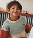 Kinder Colorblock-Sweatshirt aus Molton für Jungen