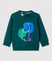 Baby-Sweatshirt aus Molton. grün PINEDE