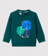 Baby-Sweatshirt aus Molton.