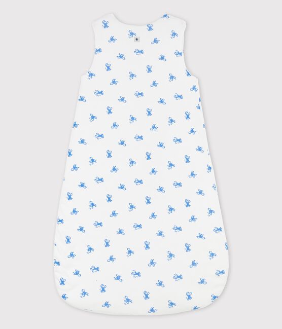 Babyschlafsack aus Bio-Baumwolle weiss MARSHMALLOW/blau BRASIER