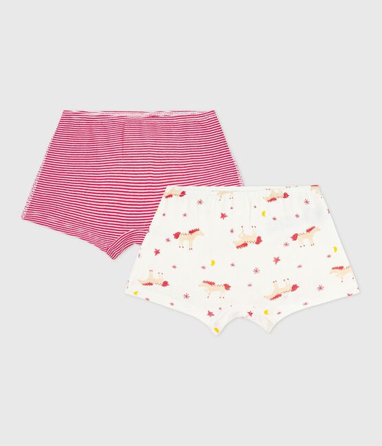 Set Kinder-Shortys aus Baumwolle mit Pferd-Motiv variante 1