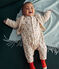 Langer Baby-Overall aus Molton weiss AVALANCHE/ MULTICO