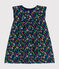 Ärmelloses Babykleid aus leichtem Jersey blau MEDIEVAL/weiss MULTICO
