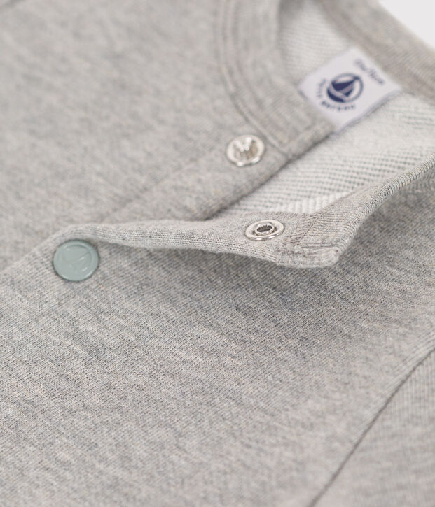 Baby-Cardigan aus Molton grau