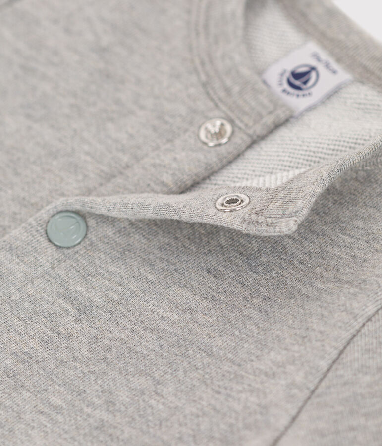 Baby-Cardigan aus Molton grau