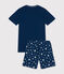 Kurzer Kinderpyjama aus Baumwolle INCOGNITO/ MARSHMALLOW