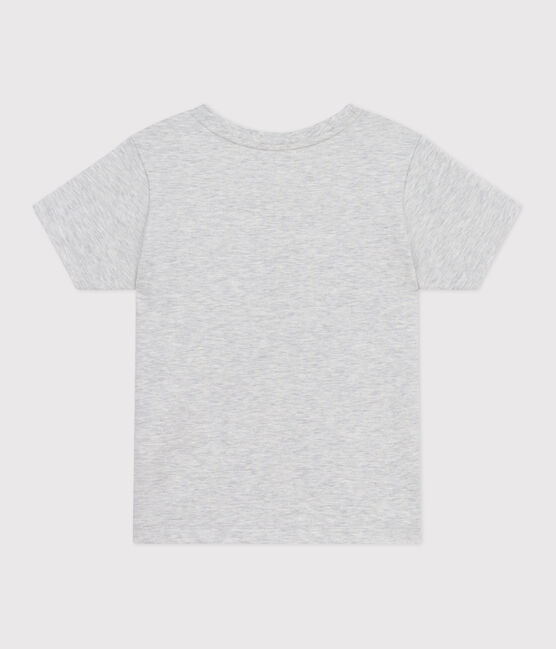 Kurzärmeliges Kinder-T-Shirt aus bedruckter Baumwolle grau BELUGA CHINE