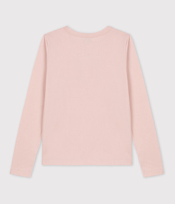 Warmes Damen-T-Shirt L’ICONIQUE aus Baumwolle mit Rundhalsausschnitt rosa SALINE