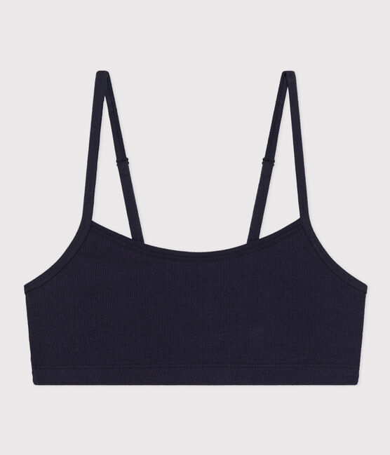 Brassière aus Baumwolle und Elasthan für Damen blau SMOKING