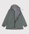 Kurze Damen-Regenjacke grün THUYA